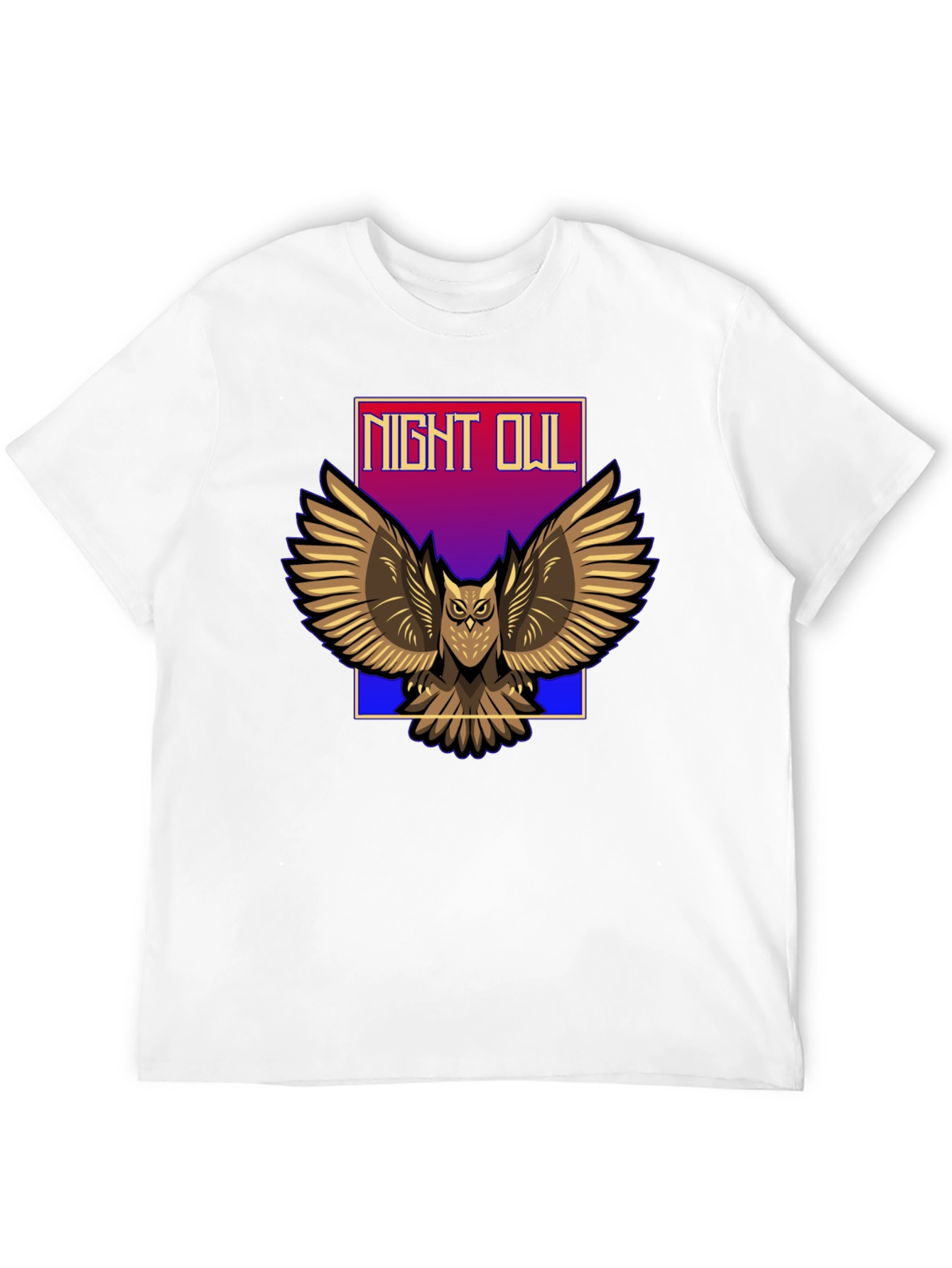 Camiseta Negra Night Owl para Hombre