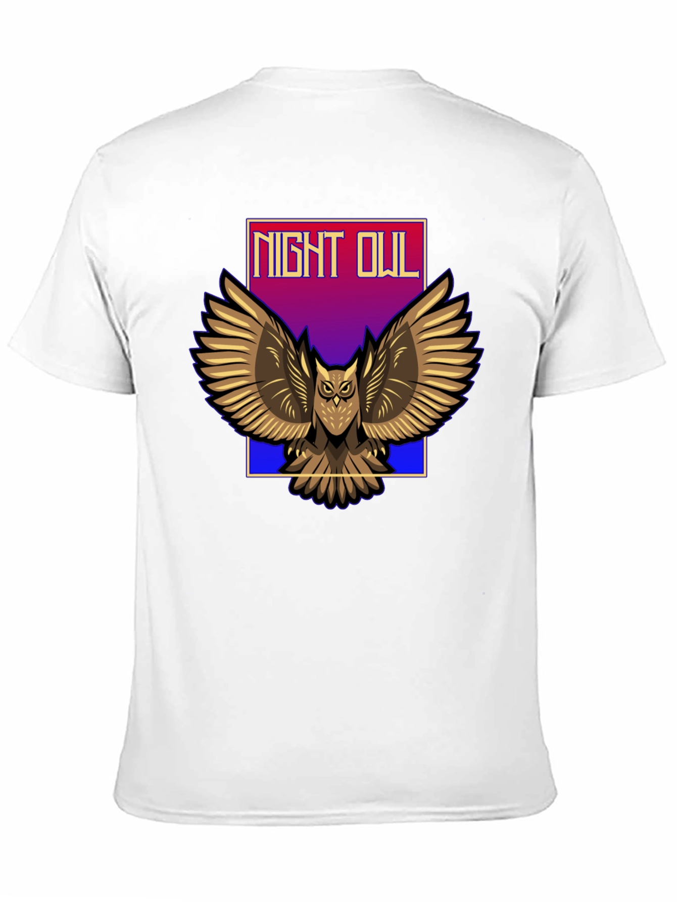 Camiseta Negra Night Owl para Hombre