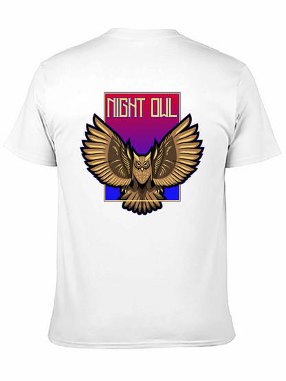 Camiseta Negra Night Owl para Hombre