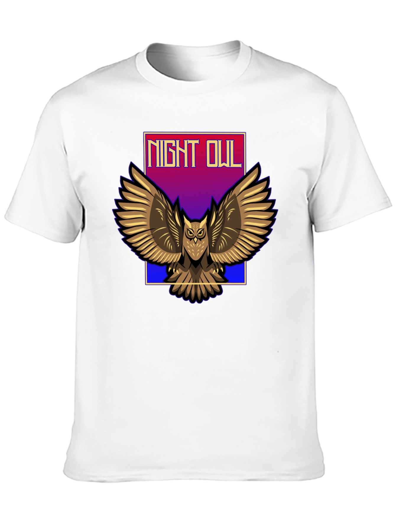 Camiseta Negra Night Owl para Hombre