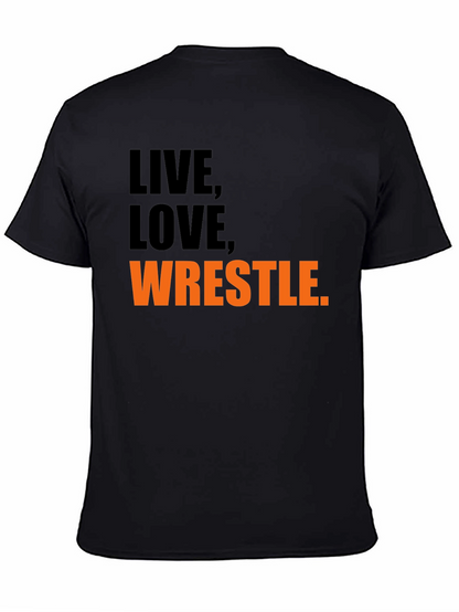 Camiseta Negra Live Love Wrestle