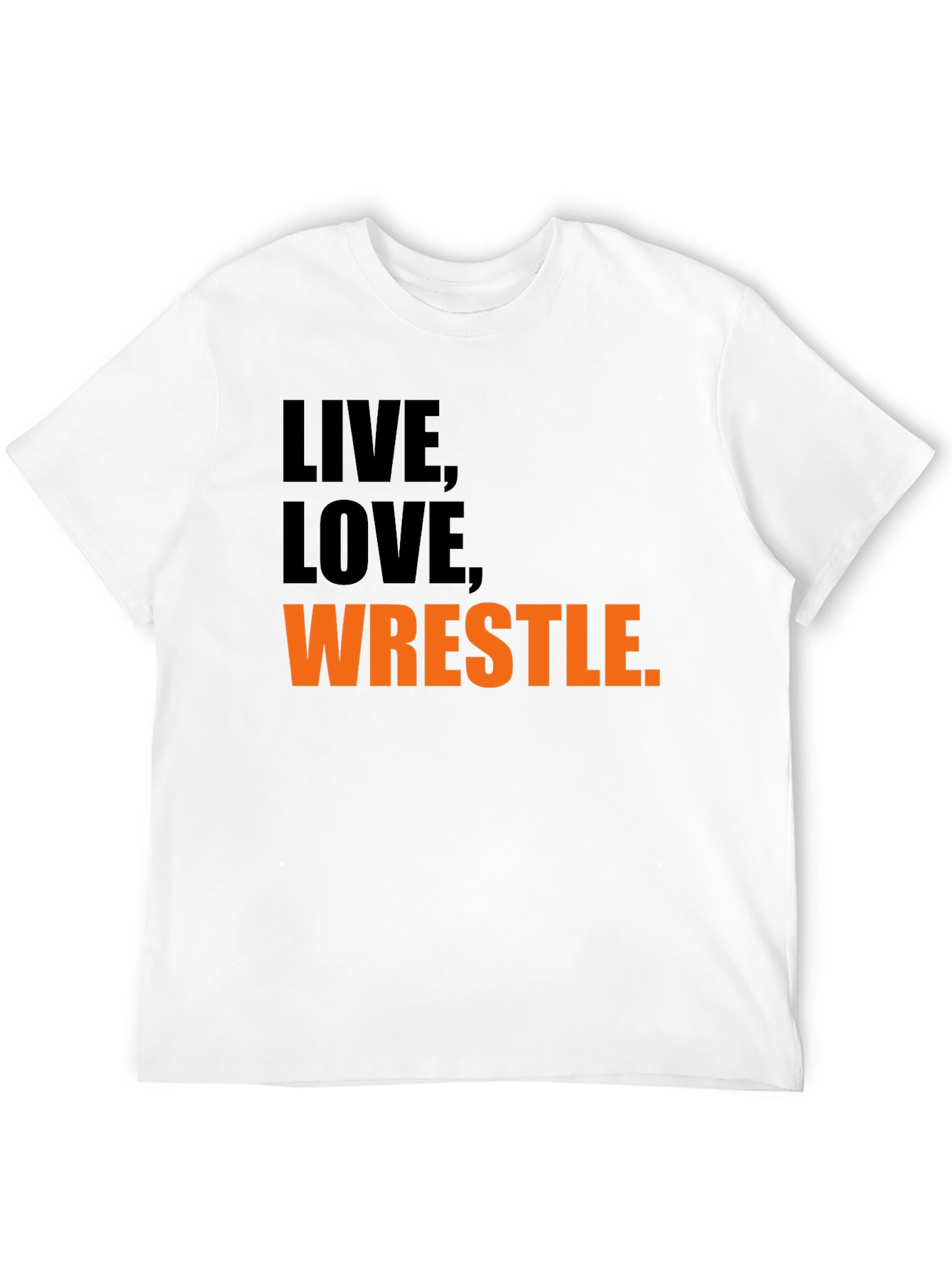 Camiseta Negra Live Love Wrestle