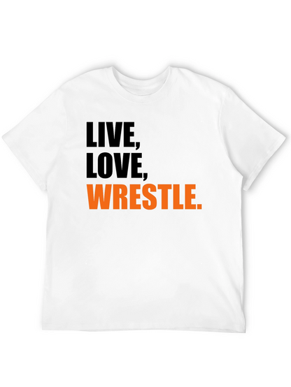 Camiseta Negra Live Love Wrestle