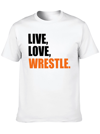 Camiseta Negra Live Love Wrestle