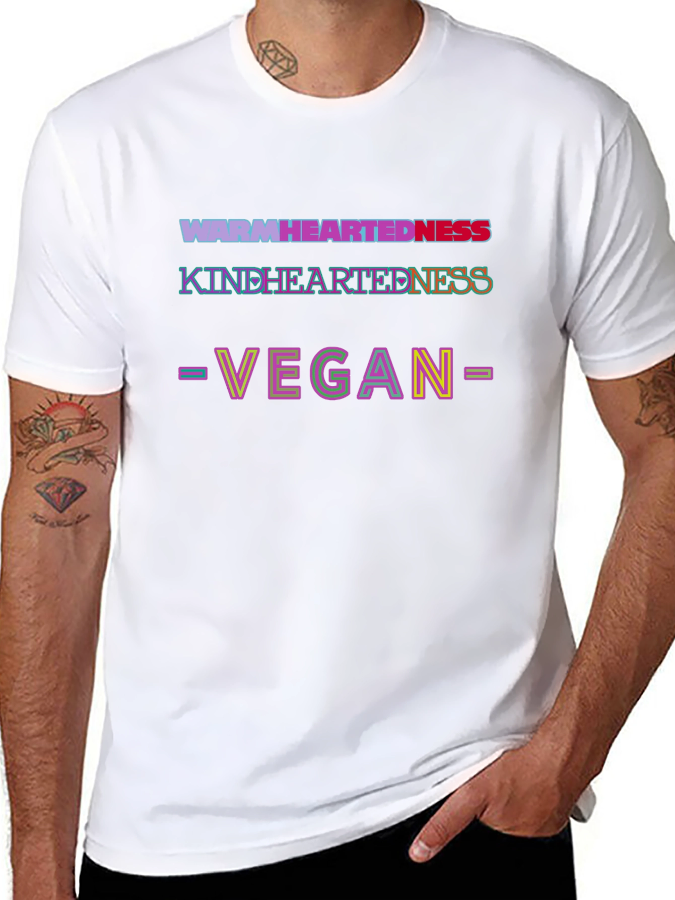 Camiseta Vegana con Mensaje Positivo