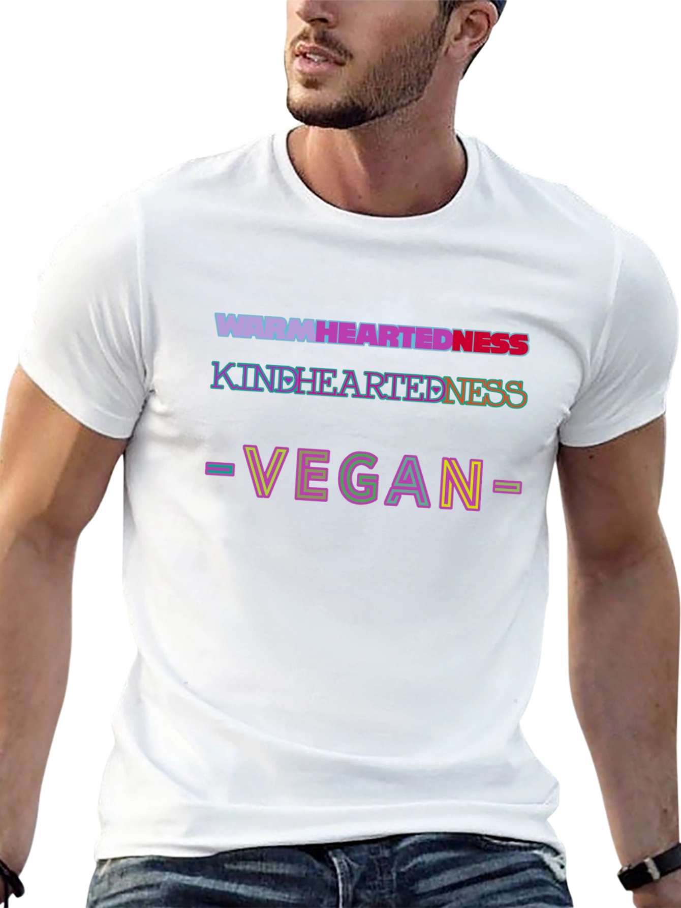 Camiseta Vegana con Mensaje Positivo