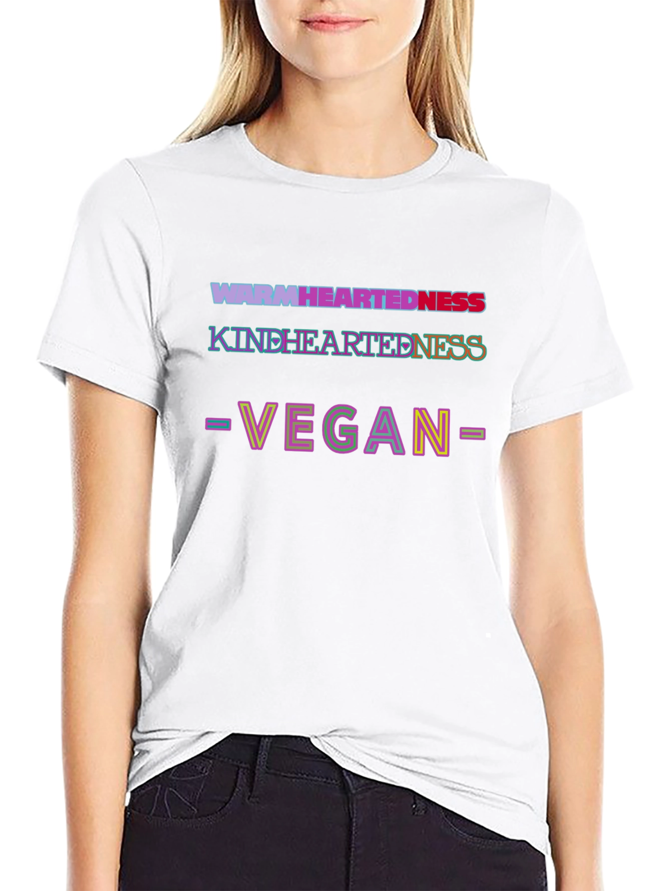 Camiseta Vegana con Mensaje Positivo
