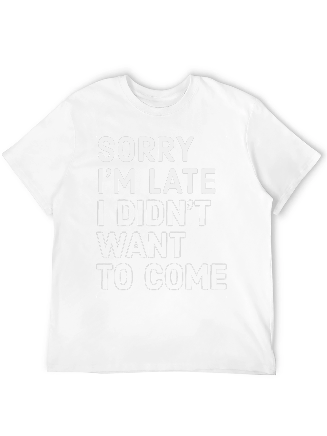 Camiseta Negra: Lo Siento Llego Tarde