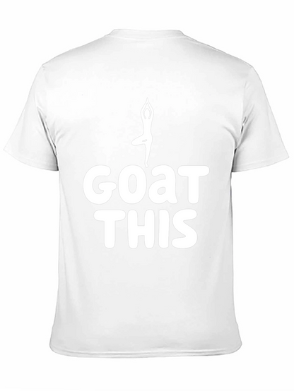 Camiseta Negra Yoga GOAT THIS - Comodidad y Estilo