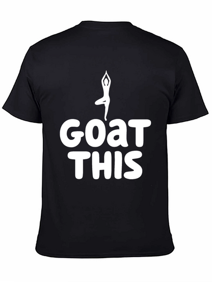 Camiseta Negra Yoga GOAT THIS - Comodidad y Estilo