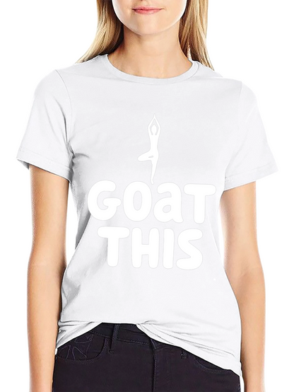 Camiseta Negra Yoga GOAT THIS - Comodidad y Estilo