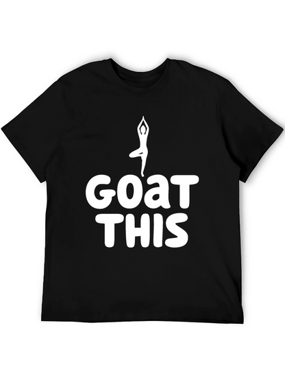 Camiseta Negra Yoga GOAT THIS - Comodidad y Estilo