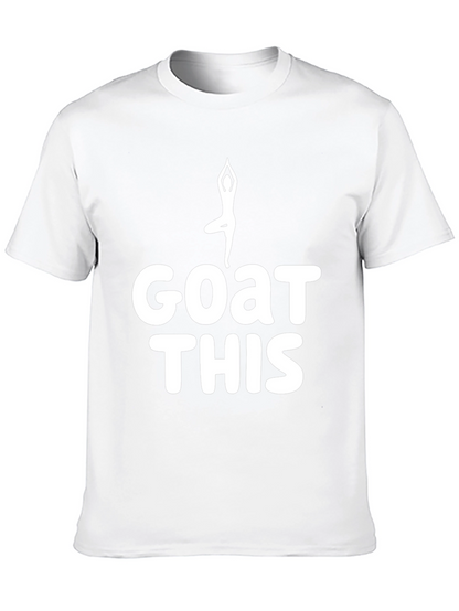 Camiseta Negra Yoga GOAT THIS - Comodidad y Estilo