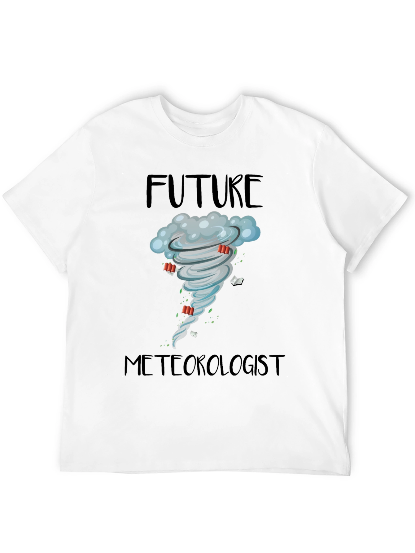 Camiseta Negra Meteorólogo del Futuro
