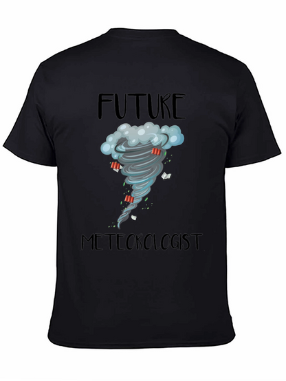 Camiseta Negra Meteorólogo del Futuro