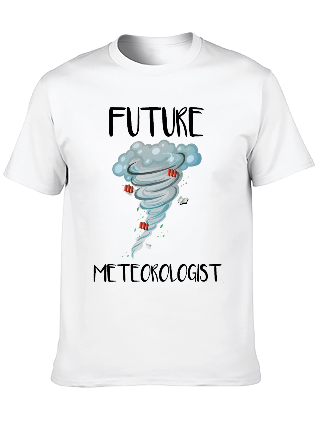 Camiseta Negra Meteorólogo del Futuro