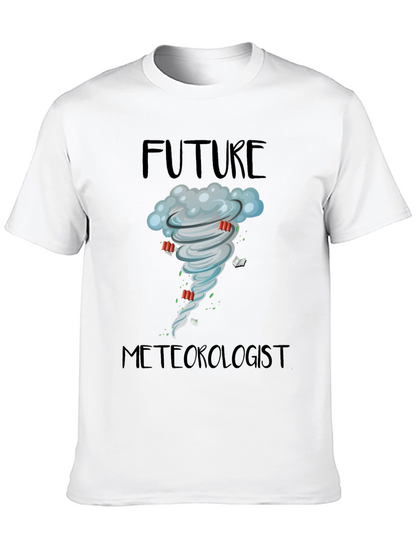 Camiseta Negra Meteorólogo del Futuro
