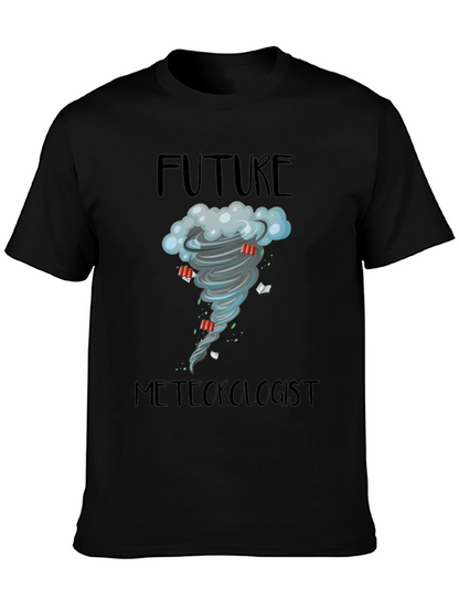 Camiseta Negra Meteorólogo del Futuro