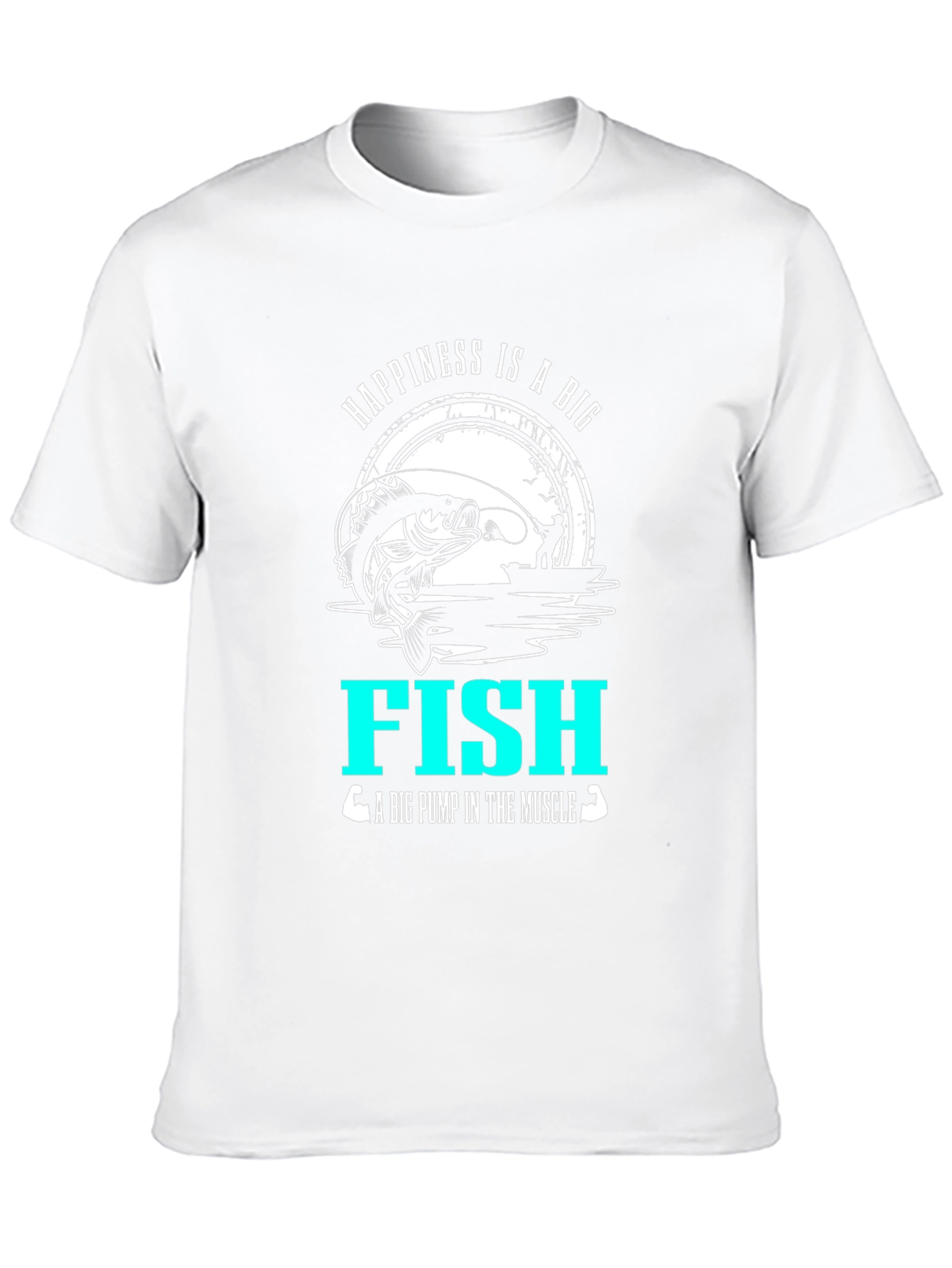 Camiseta Negra Happiness is a Big Fish