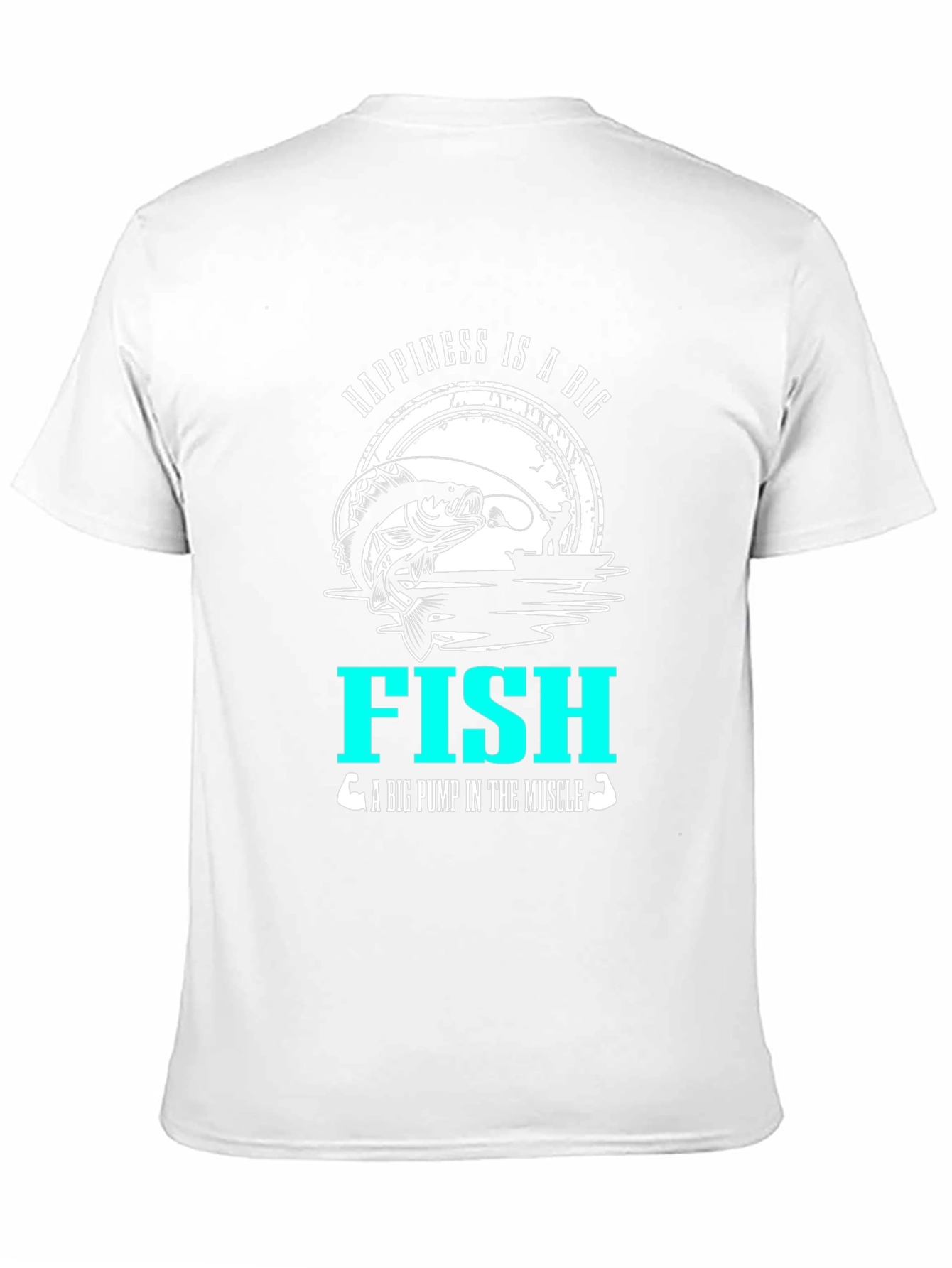 Camiseta Negra Happiness is a Big Fish