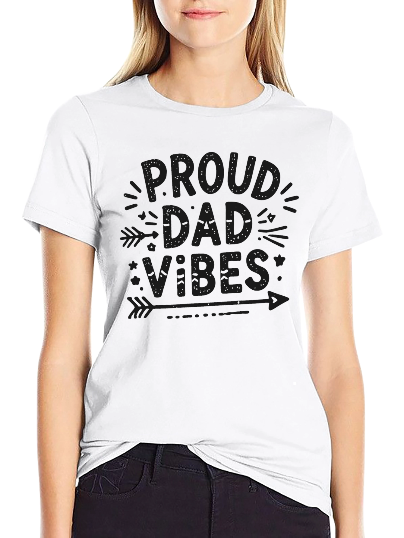 Camiseta Negra Proud Dad Vibes