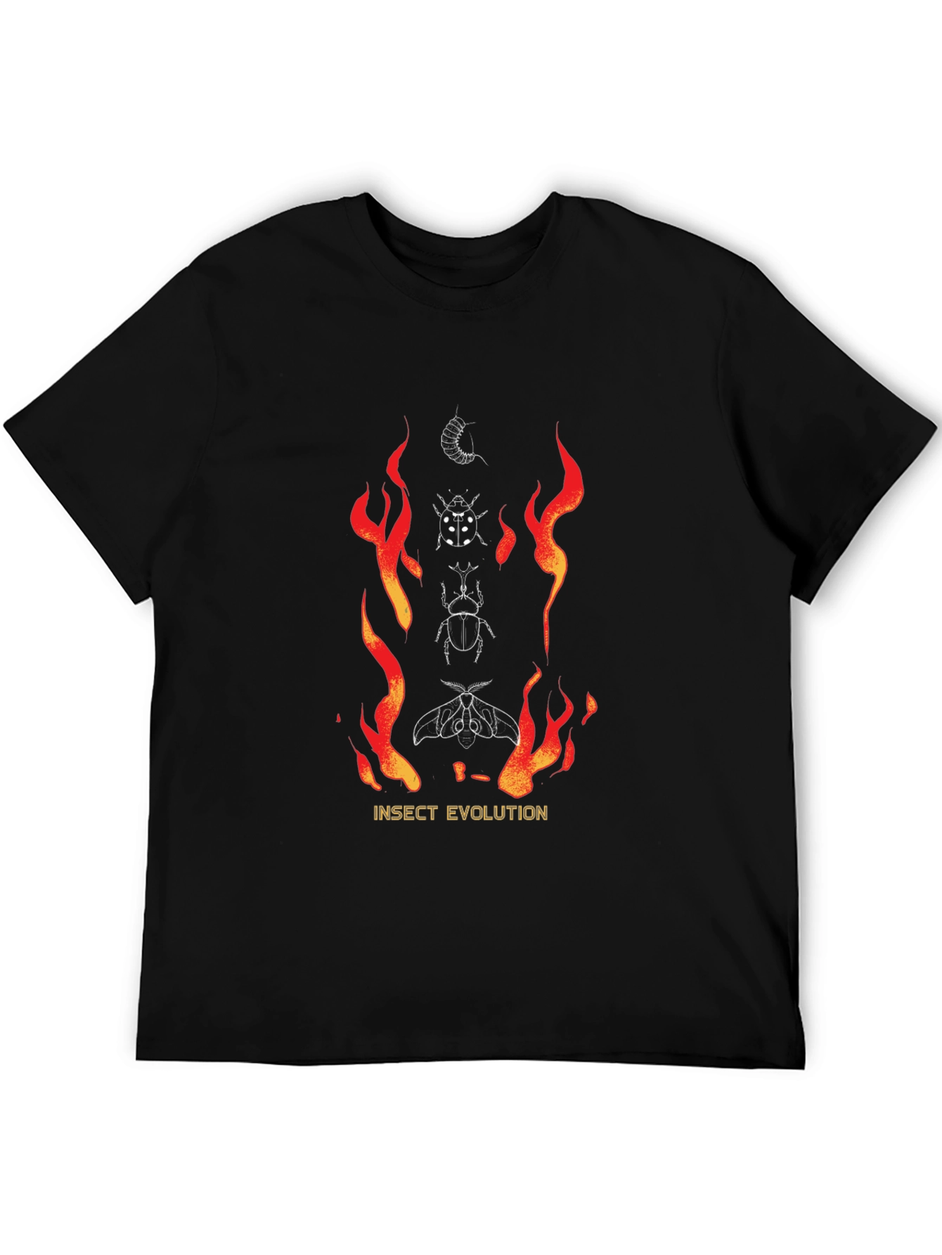 Camiseta Negra Evolución Insecto