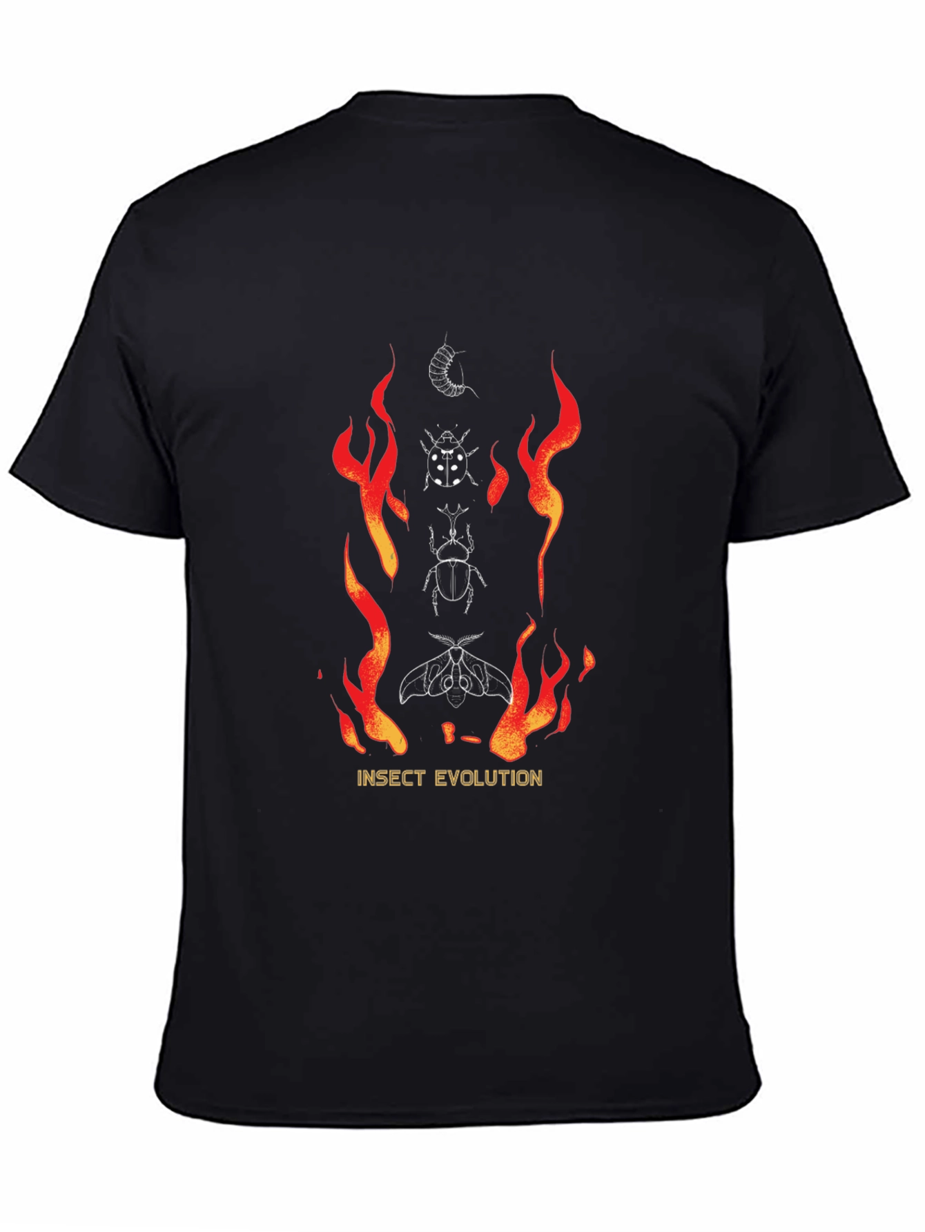 Camiseta Negra Evolución Insecto