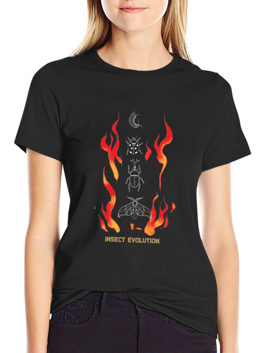 Camiseta Negra Evolución Insecto