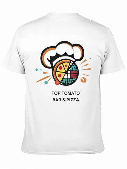 Camiseta Negra Top Tomato Bar & Pizza
