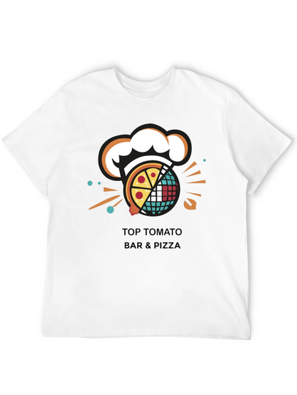 Camiseta Negra Top Tomato Bar & Pizza
