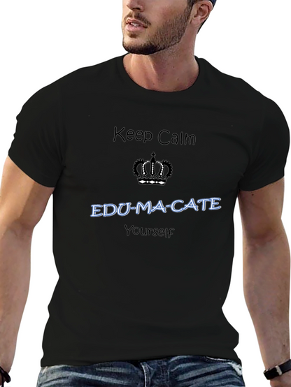 Camiseta Negra con Diseño Educativo Inspirador