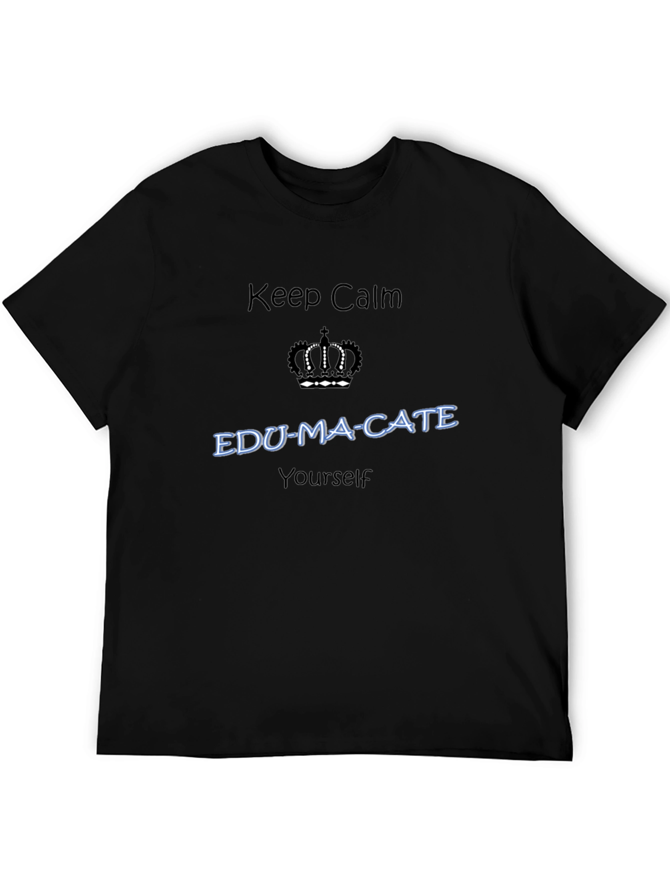Camiseta Negra con Diseño Educativo Inspirador