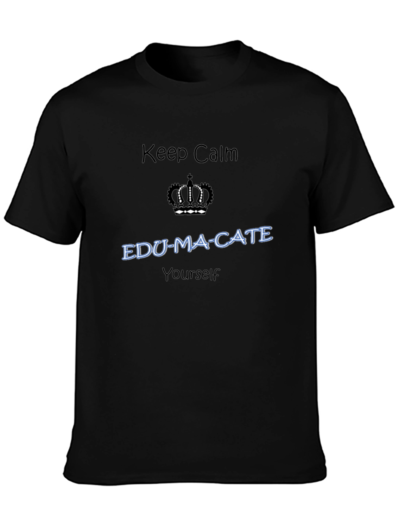Camiseta Negra con Diseño Educativo Inspirador