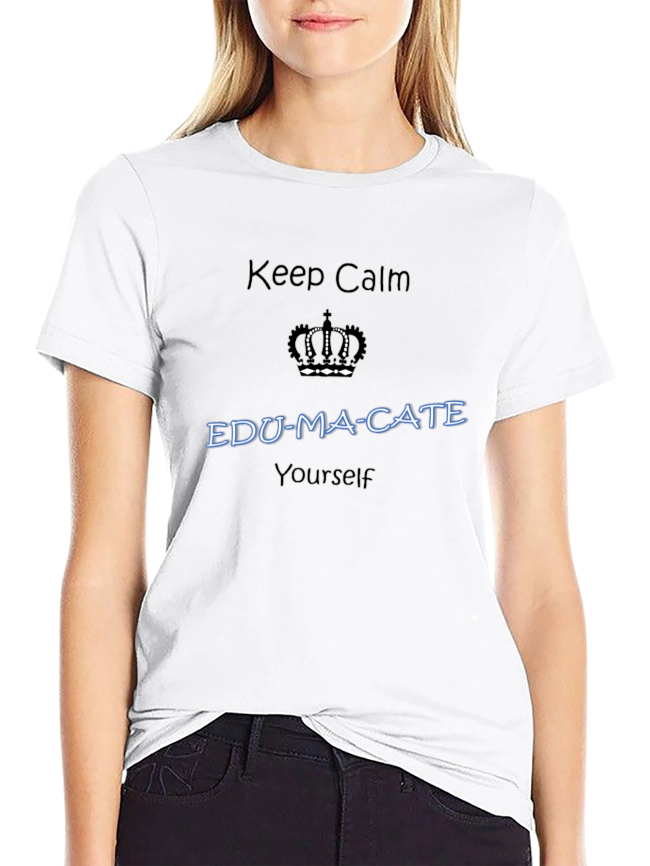 Camiseta Negra con Diseño Educativo Inspirador
