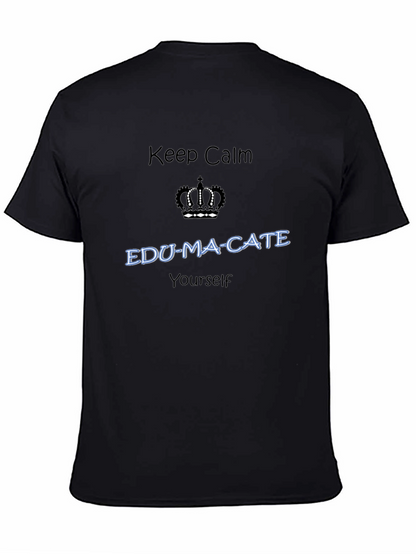 Camiseta Negra con Diseño Educativo Inspirador
