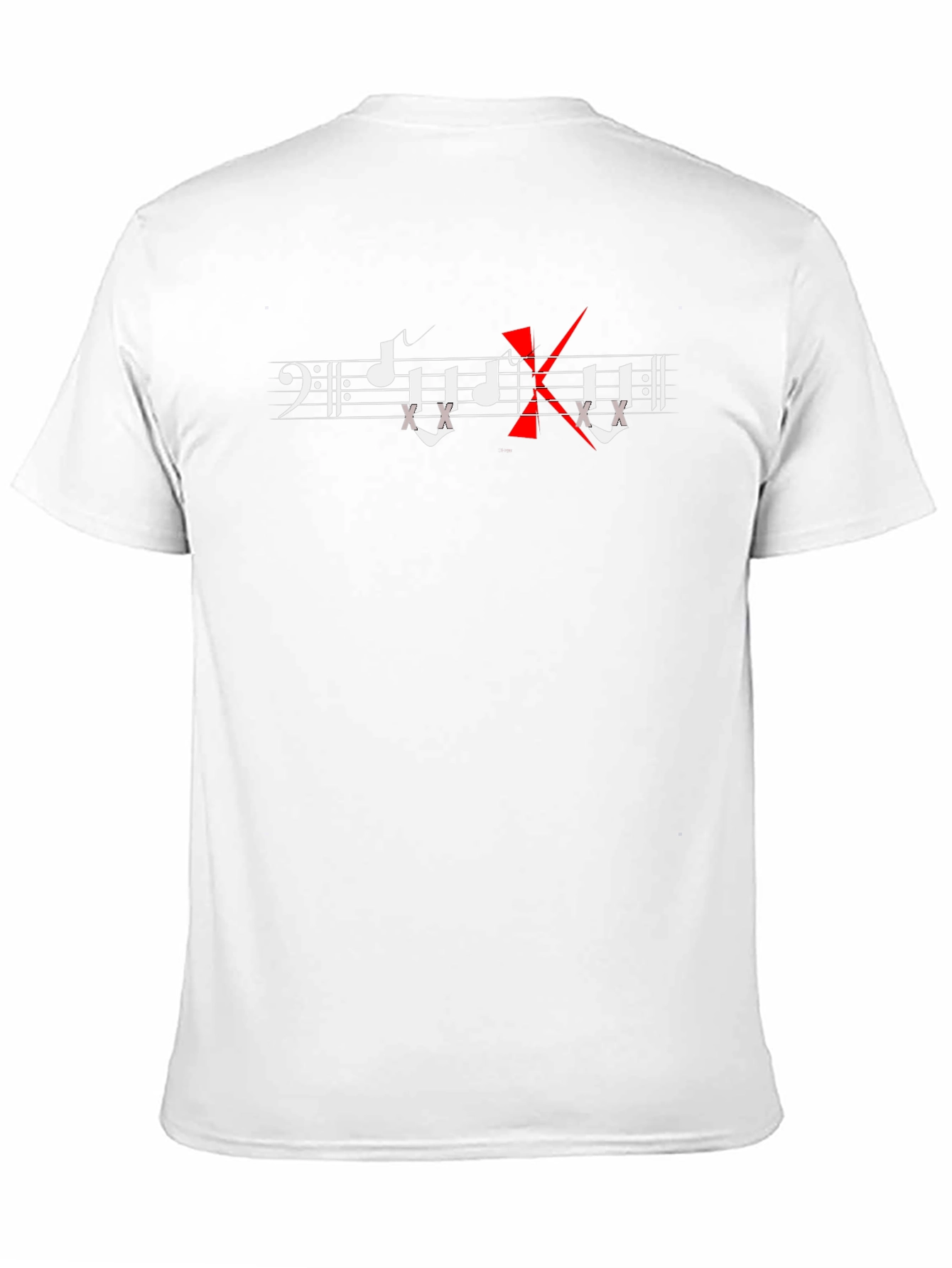 Camiseta Negra con Diseño Musical No Music