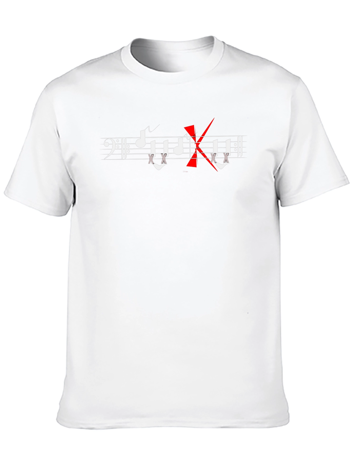 Camiseta Negra con Diseño Musical No Music