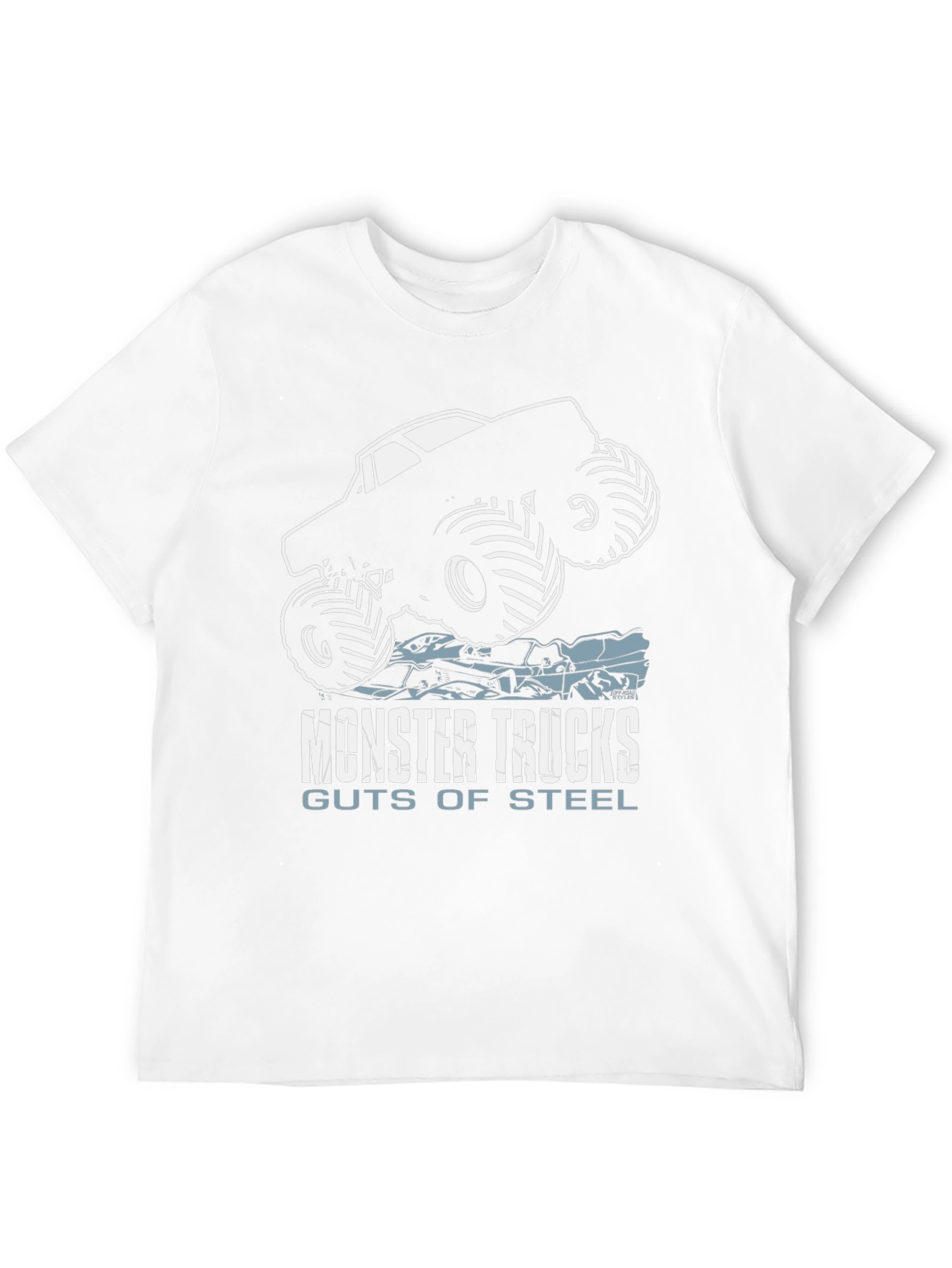 Camiseta Negra Monster Trucks Guts of Steel