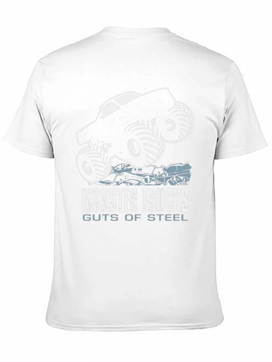 Camiseta Negra Monster Trucks Guts of Steel