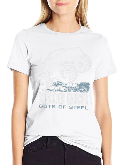Camiseta Negra Monster Trucks Guts of Steel