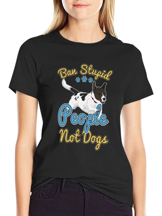 Camiseta Hombre Negra con Diseño Divertido de Perro