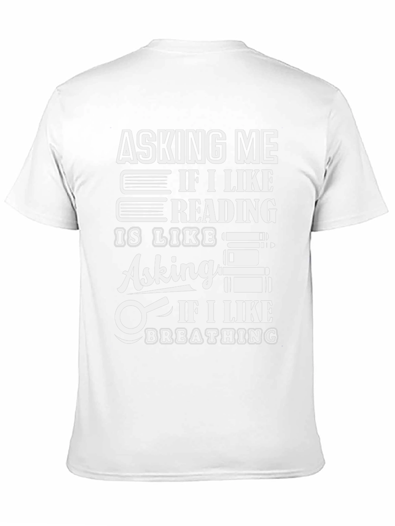 Camiseta Negra con Diseño de Lectura