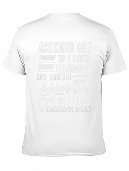 Camiseta Negra con Diseño de Lectura