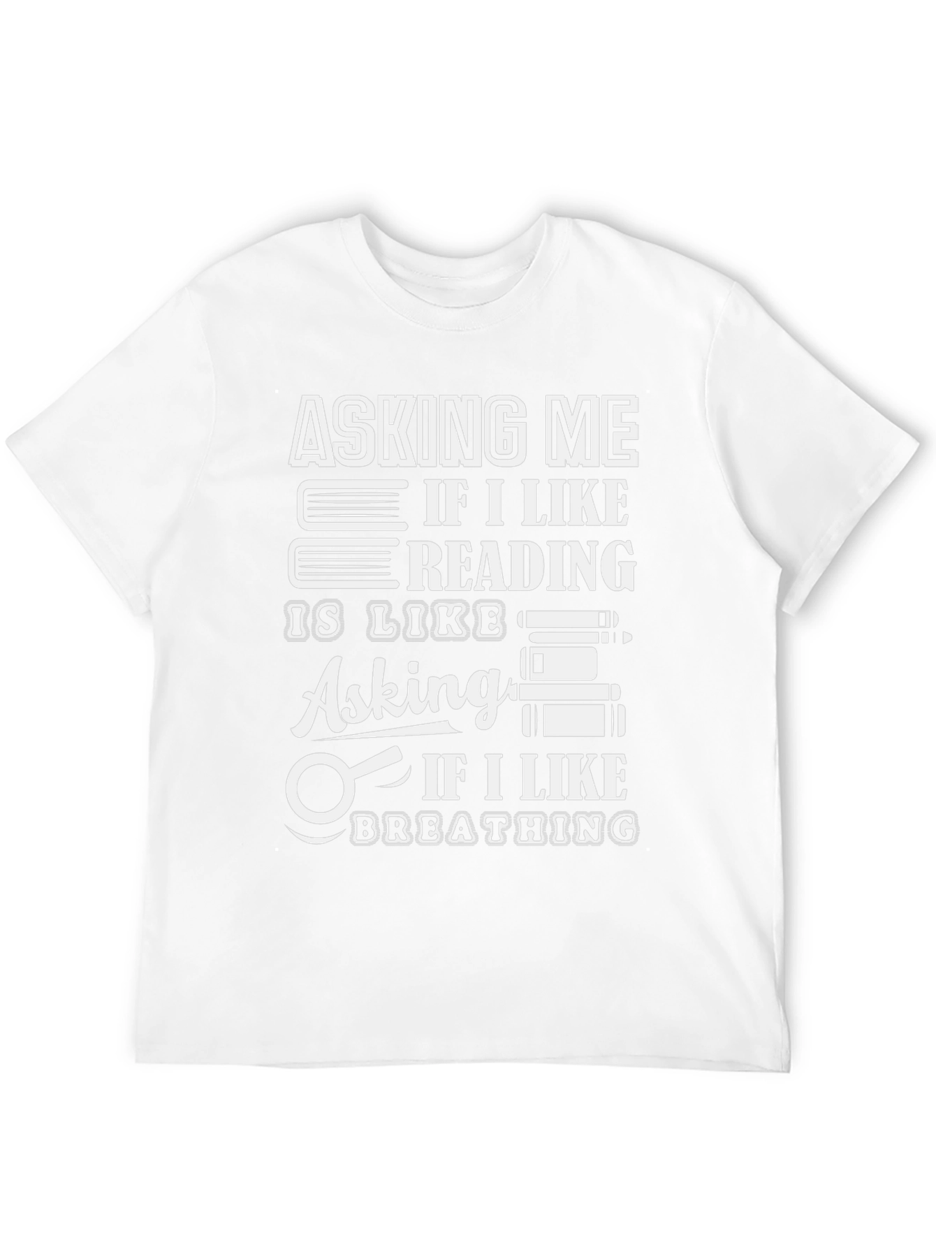 Camiseta Negra con Diseño de Lectura