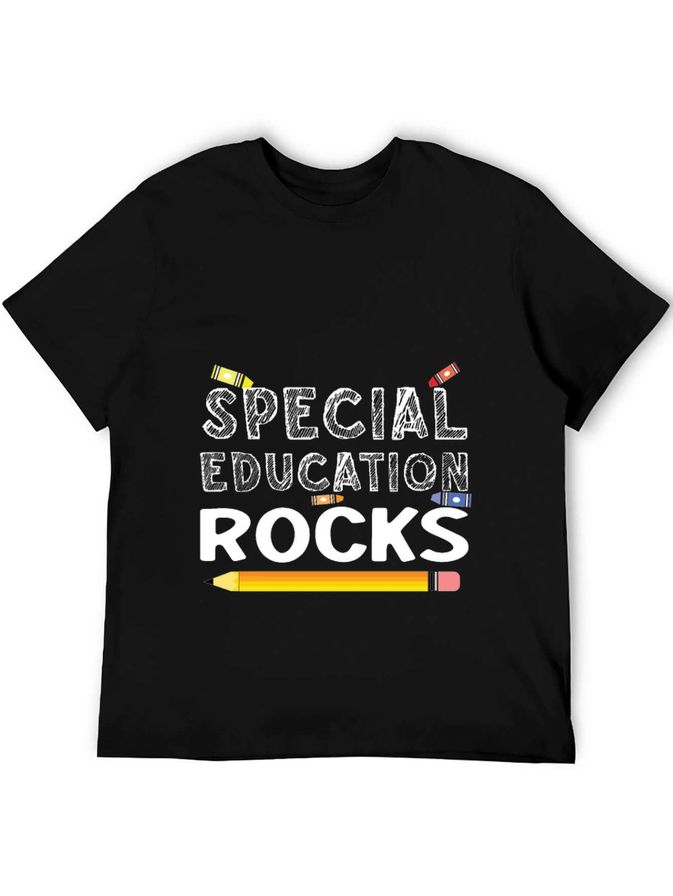 Camiseta Negra Educación Especial Rocks