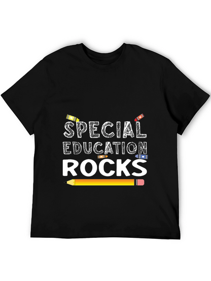 Camiseta Negra Educación Especial Rocks