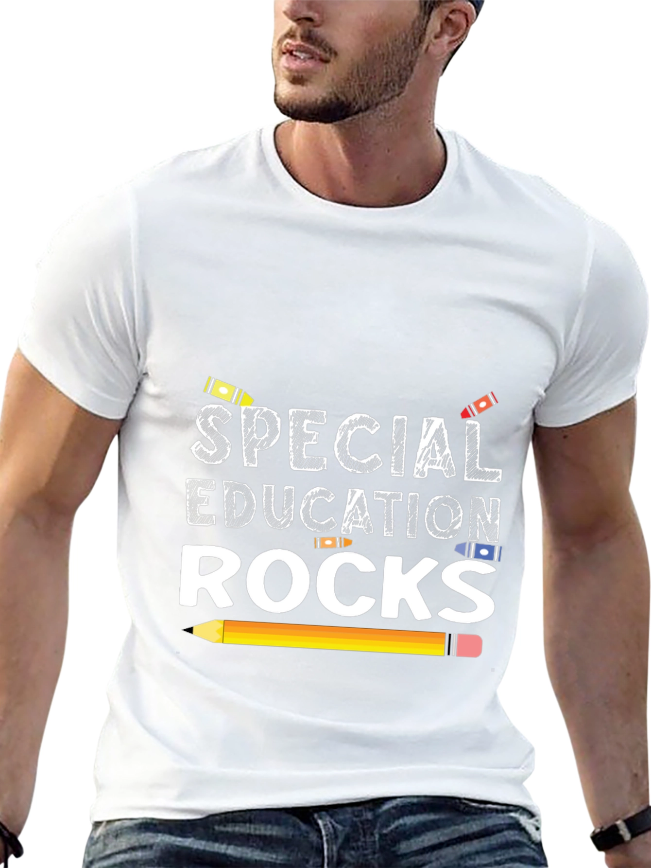 Camiseta Negra Educación Especial Rocks