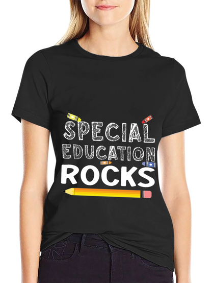 Camiseta Negra Educación Especial Rocks