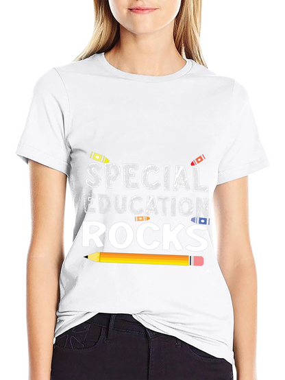 Camiseta Negra Educación Especial Rocks