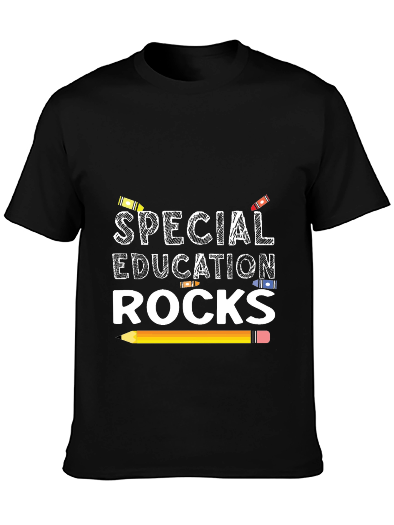 Camiseta Negra Educación Especial Rocks